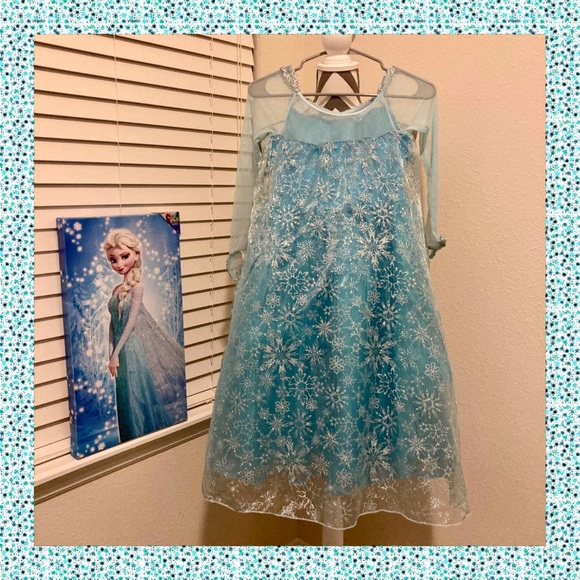 Take 40% Off Disney Parks Deluxe Elsa Costume Dress in Girls Large (10/12) NWT - Picture 2 of 8